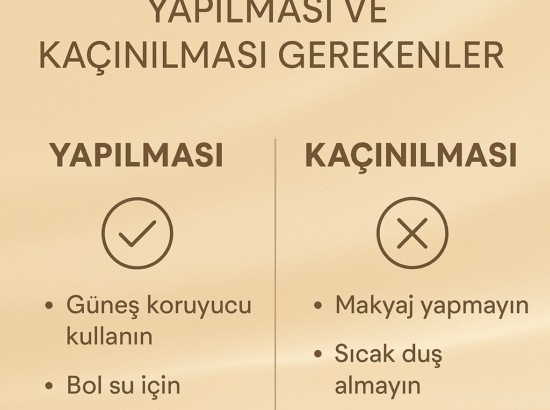İşlem Sonrası İlk 48 Saat: Yapılması ve Kaçınılması Gerekenler
